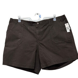 Jeanstar Women's‎ Premium Denim Utility Pocket Shorts - Color: Brown - Size: 22W